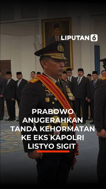 Prabowo Anugerahkan Tanda Kehormatan ke Eks Kapolri Listyo Sigit
