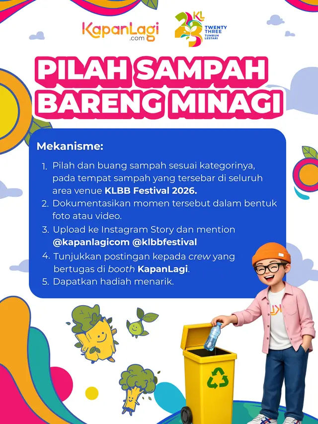 Pilah Sampah di KLBB Festival