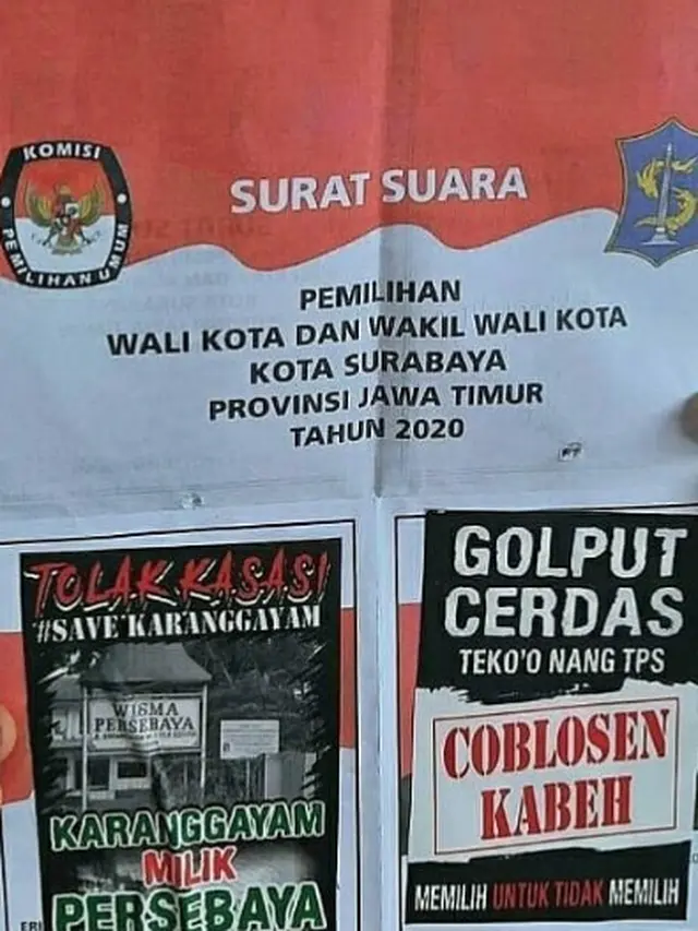 10 Potret Kocak Surat Suara Pilkada Dicoret Tangan Usil Pemilih