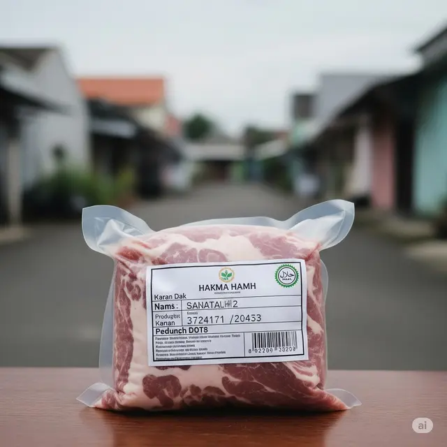 Ilustrasi paket daging kurban.