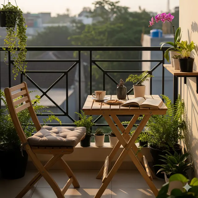 Inspirasi Teras Balkon Minimalis Estetik Terbaru 2025. Gemini