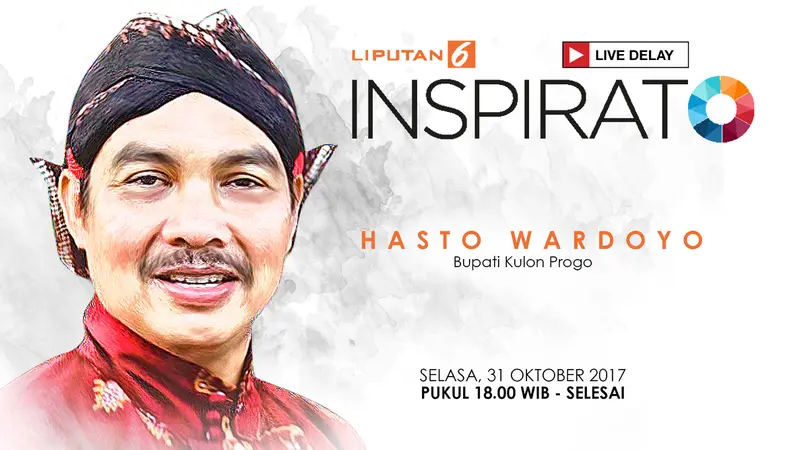 Saksikan Inspirato Bersama Hasto Wardoyo, Bupati Kulon Progo