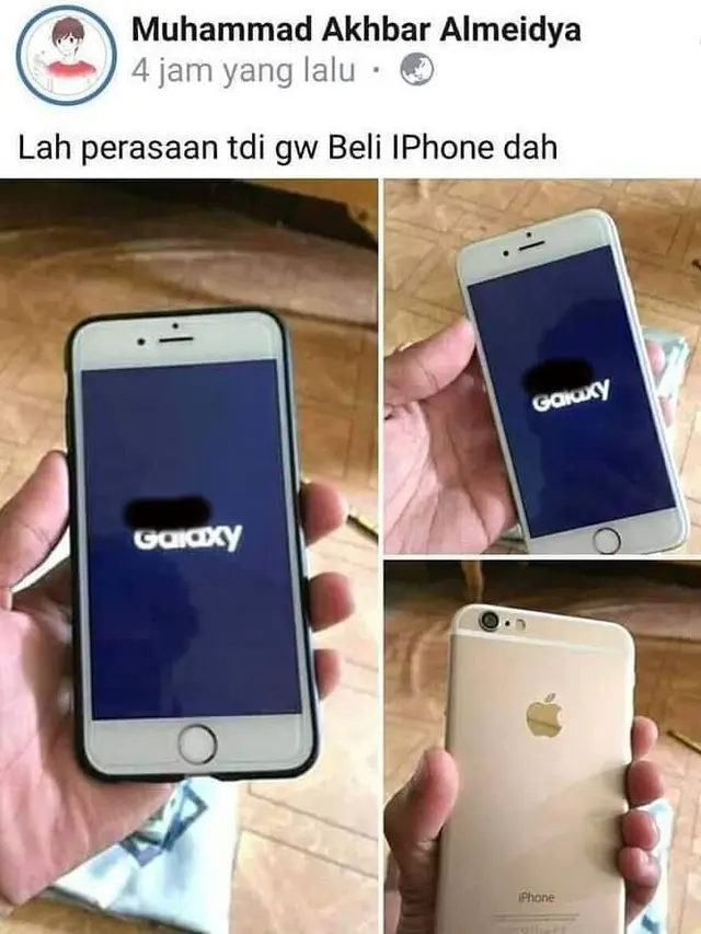 6 Potret Kocak Orang Mau Pamer iPhone Ini Bikin Geleng Kepala