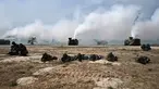 Marinir Korea Selatan mengamankan pantai selama latihan pendaratan amfibi sebagai bagian dari latihan bersama Cobra Gold di pesisir provinsi Chonburi Thailand pada 3 Maret 2023. Cobra Gold tahun ini akan menjadi yang pertama melatih personel tentang bencana luar angkasa yang dapat membahayakan sistem komunikasi satelit. (AFP/Lillian Suwanrumpha)