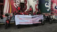 Hilangkan Penat Bikers Lingkar Senja Touring ke Pantai Sawarna