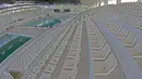 Venue Aquatic Center memiliki sistem sky pool atau kolam renang yang menggunakan dinding panel-panel baja. di Kawasan Senayan Sport Center, Jakarta (04/10/2017). Renovasi tersebut untuk menyambut Asian Games 2018. (Bola.com/Nicklas Hanoatubun)
