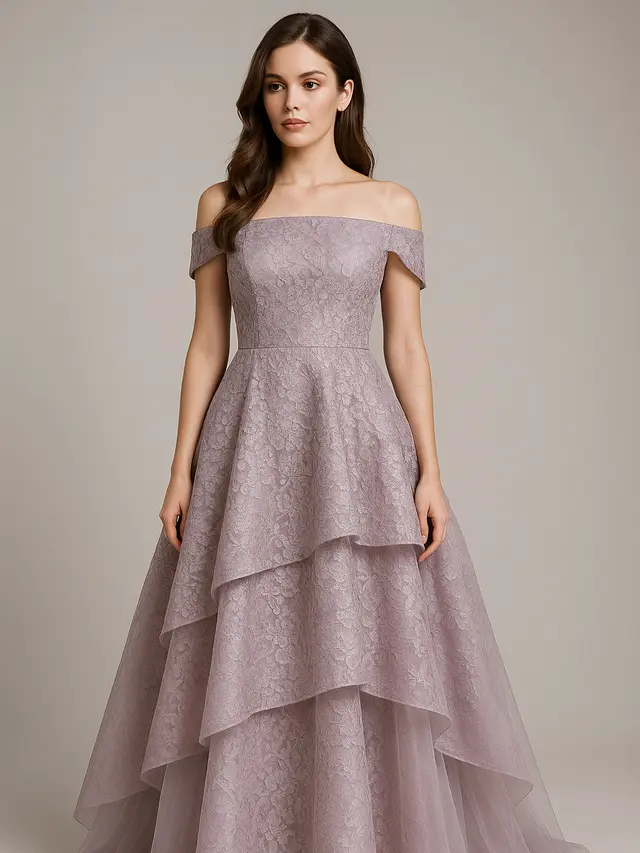 7 Model Dress Brokat Modern Panjang 2025 yang Mewah dan Elegan, Tampil Menawan di Setiap Acara