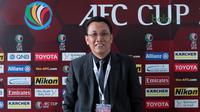 Ketua LOC Persija Jakarta, Arief Perdana Kusuma hadir saat konferensi pers Piala AFC 2018 di Hotel Grandika, Jakarta, (13/3/2018). Persija akan melawan Song Lam Nghe AN FC. (Bola.com/Nick Hanoatubun)