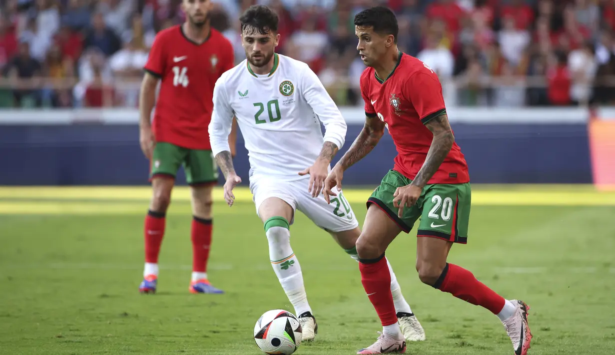 Selecao tampak percaya diri jelang memasuki putaran final Piala Eropa 2024.  (AP Photo/Luis Vieira)