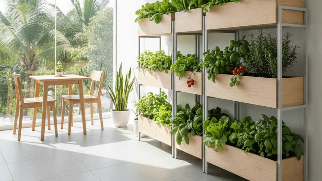 Ide Kebun Sayur dalam Ruangan