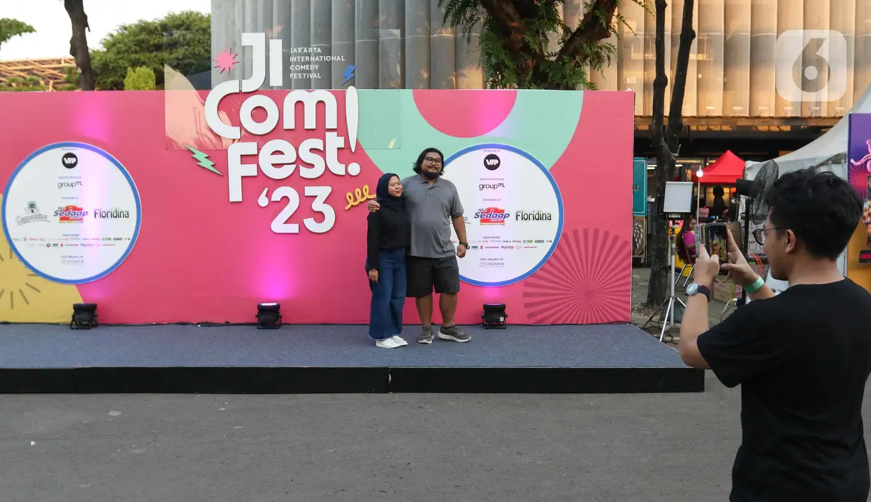 <p>Jakarta International Comedy Festival atau Jicomfest 2023 bakal digelar mulai hari ini. (Liputan6.com/Herman Zakharia)</p>