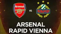 Liga Europa - ARsenal Vs Rapid Vienna (Bola.com/Adreanus Titus)