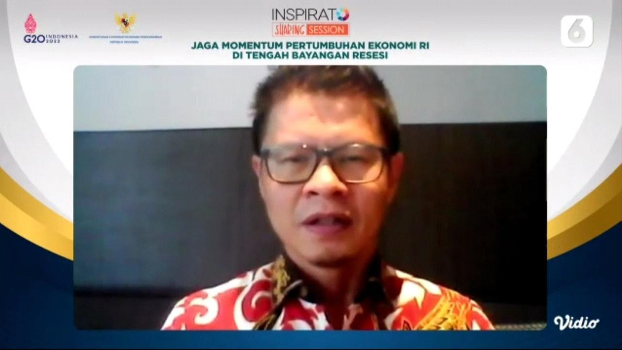 Ketua Komite Analisis Kebijakan Ekonomi APINDO Ajib Hamdani dalam Inspirato Sharing Session Liputan6.com bertajuk Jaga Pertumbuhan Ekonomi RI di Tengah Bayang-Bayang Resesi, Jumat (18/11/2022).