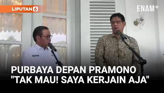 VIDEO: Canda Purbaya Depan Pramono: Saya Disuruh Duluan, Tidak Mau! Saya Kerjain Aja