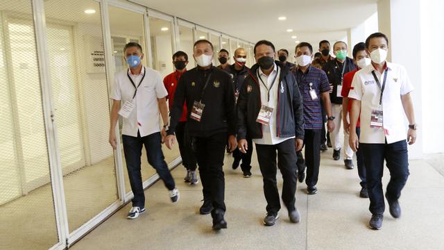 FOTO: Menpora Zainudin Amali Cek Kesiapan Laga Uji Coba Timnas Indonesia