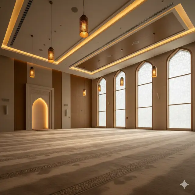 Desain Mushola Tanpa Sekat (Foto: Gemini AI)
