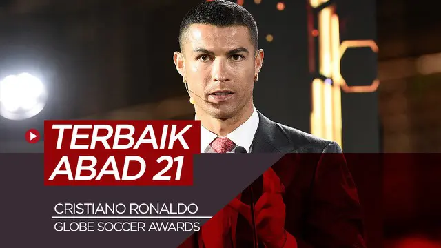 Berita video pidato Cristiano Ronaldo saat dinobatkan menjadi pemain terbaik abad ini oleh Globe Soccer Award