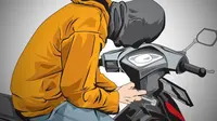 Ilustrasi pencurian sepeda Motor (Istimewa)