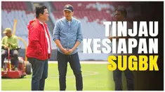 Berita Video, Erick Thohir menengok kondisi rumput SUGBK pada Sabtu (7/9/2024)