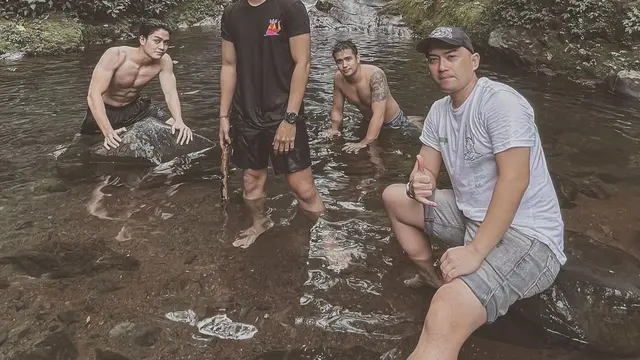Temu Kangen, Ini 6 Momen Liburan Ajun Perwira, Aditya Suryo, dan Maghara Adipura