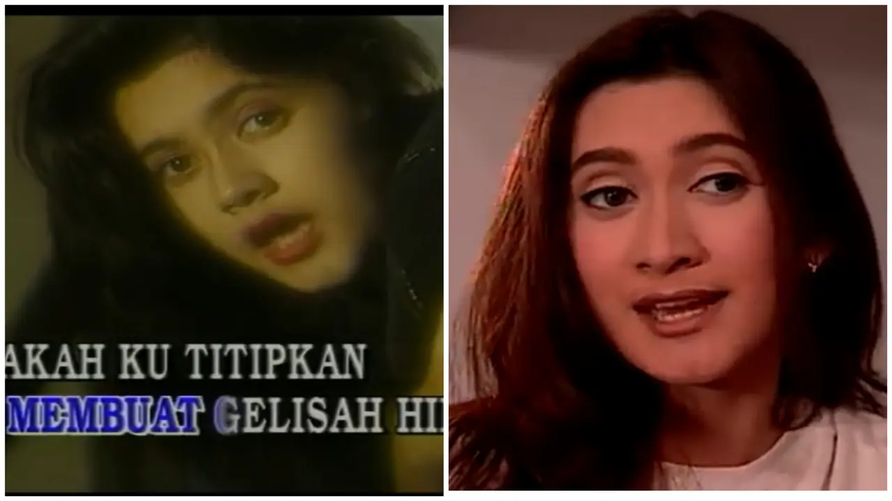 Nafa Urbach di awal kariernya (Foto: Youtube GP Musikpedia dan Multivision Plus)