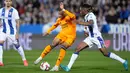 Madrid tampil dominan dalam penguasaan bola di pertandingan ini. Gol-gol Los Blancos dicetak Kylian Mbappe, Federico Valverde, dan Jude Bellingham. (AP Photo/Bernat Armangue)