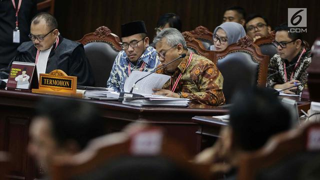 Ekspresi Peserta Sidang Sengketa Pilpres di MK