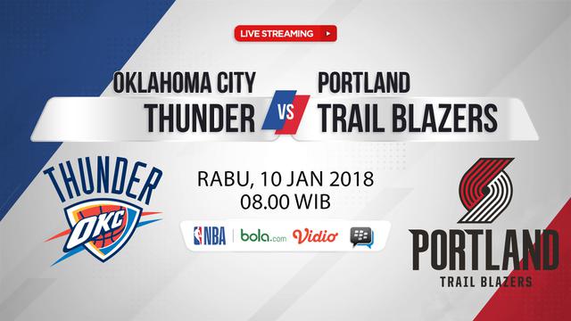 Oklahoma City Thunder Vs Portland Trail Blazers