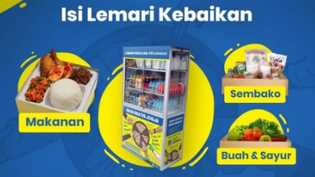 Berbagi Makanan Lewat Lemari Kebaikan di Yogyakarta