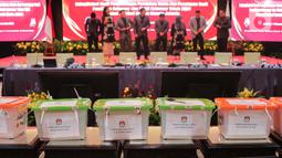 KPU DKI Jakarta resmi menggelar rapat rekapitulasi penghitungan perolehan suara di tingkat Provinsi. (Liputan6/Angga Yuniar)
