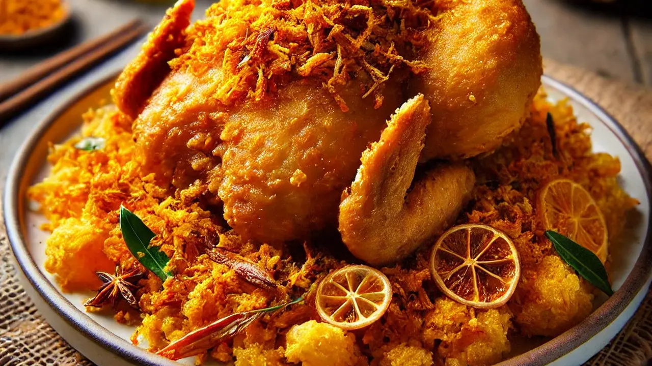 3. Ayam Goreng Serundeng Kunyit