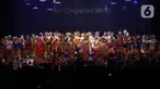 Komunitas Perempuan Menari (KPM) mempersembahkan ArtChipelaGong di Teater Besar, Taman Ismail Marzuki, Jakarta Pusat, Sabtu (26/10/2024). (Liputan6.com/Helmi Fithriansyah)