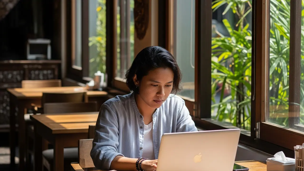 Work From Cafe Saat Puasa (Gemini AI)