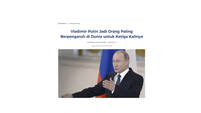 <p>Cek fakta Vladimir Putin komentari unjuk rasa Israel tidak ada untungnya bagi Indonesia.</p>