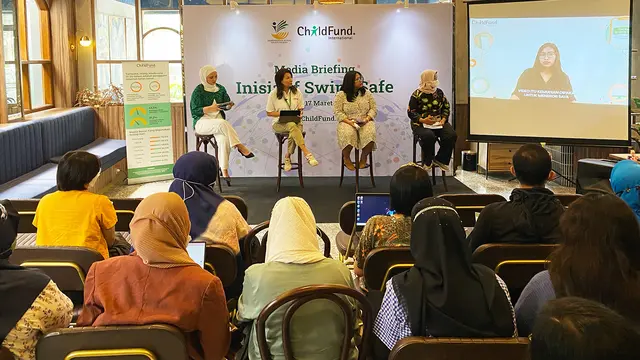 Media Briefing Inisiatif Swipe Safe ChildFund International di Indonesia di Jakarta, baru-baru ini. (Foto: Dok. Tim Logic PR)