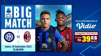 Link Live Streaming Inter vs Milan di Vidio, 16 September 2023