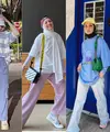 Oversize kaos jadi salah satu pakaian yang sangat wajib dimiliki para penggunan hijab. Beberapa publik figure ini pun mengenakan oversize kaos sebagai ootdnya, yuk intip untuk menginspirasimu.