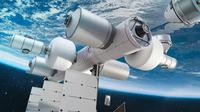Ilustrasi stasiun antariksa Orbital Reef yang akan dibangun Blue Origin (Foto: Blue Origin).