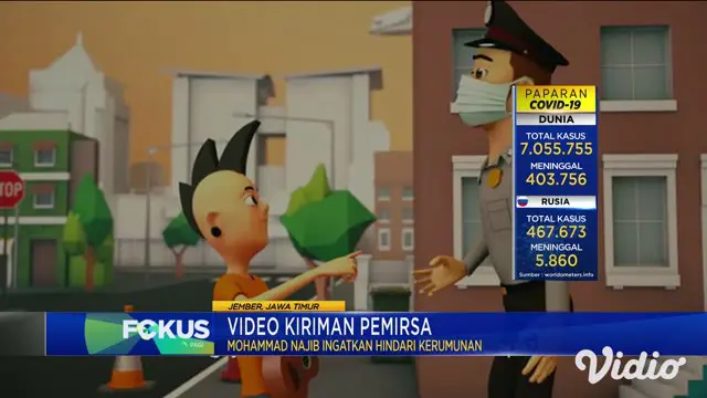 Film kartun atau animasi pendek berjudul Pejuang Santuy ini merupakan karya Mohamad Najib, warga Jember, Jawa Timur.