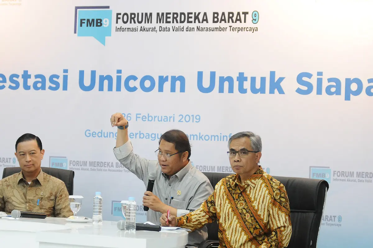 Menkominfo, Kepala BKPM dan Ketua Dewan Komisioner OJK Diskusi Investasi Unicorn