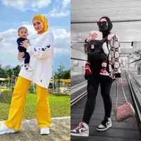 Melalui akun Instagramnya, Nathalie Holscher kerap mengunggah momen bersama baby Adzam. Penampilannya kala momong sang buah hati tak luput dari perhatian publik.