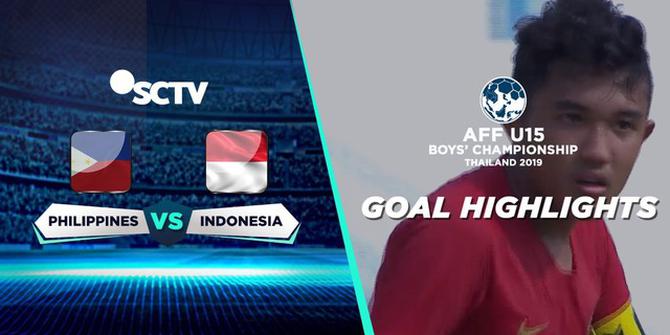 VIDEO: 4 Gol Timnas Indonesia ke Gawang Filipina di Piala AFF U-15 2019