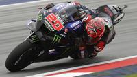 Fabio Quartararo beraksi di MotoGP Austria (AFP)