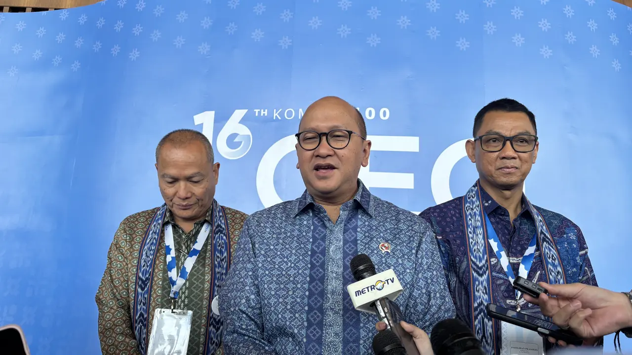 CEO BPI Danantara Rosan Roeslani saat menghadiri PLN CEO Forum, di ICE BSD, Tangerang Selatan, Rabu (26/11/2025). (Foto: Liputan6.com/Tira Santia)