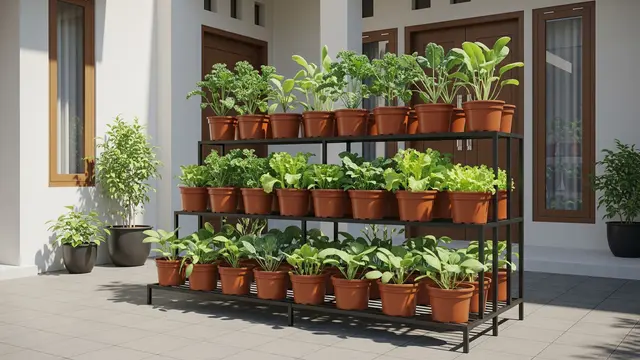 Kebun Sayur Rumahan untuk Halaman Paving
