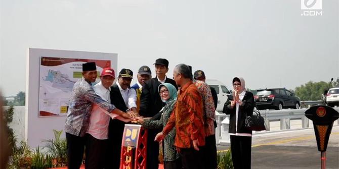 VIDEO: Di Jatim, Jokowi Resmikan 4 Ruas Tol Trans Jawa