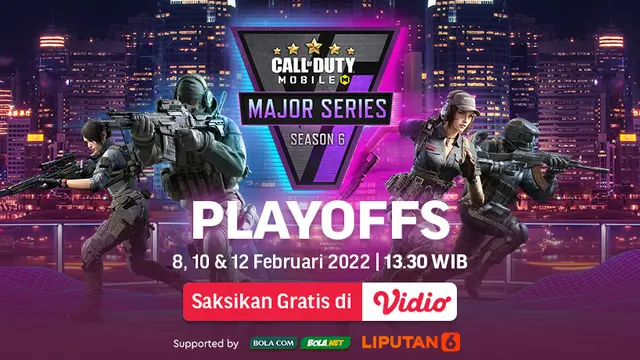 Link Live Streaming Call of Duty Mobile Major Series Season 6 di Vidio Pekan Ini, 8-12 Februari 2022