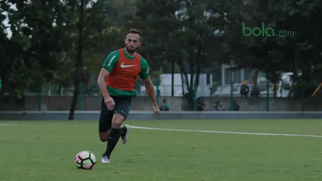 Timnas Indonesia U-23, Sesi Latiahn Timnas U-23, Bola.com, Ilija Spasojevic