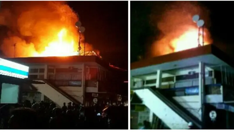 Pasar Klewer terbakar