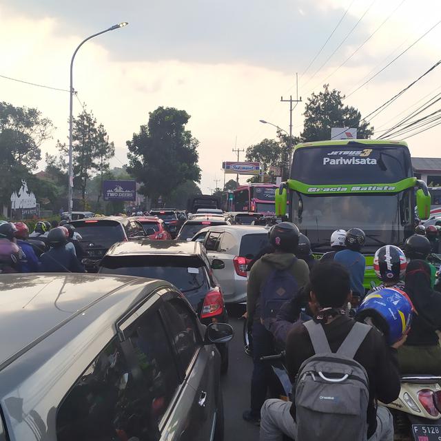 Potret Kemacetan Parah Di Puncak Bogor News Liputan6 Com